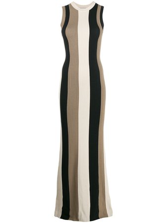 AMI Paris vertical striped dress - FARFETCH