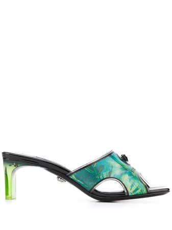 Versace Jungle-Print Sandals Ss20 | Farfetch.com
