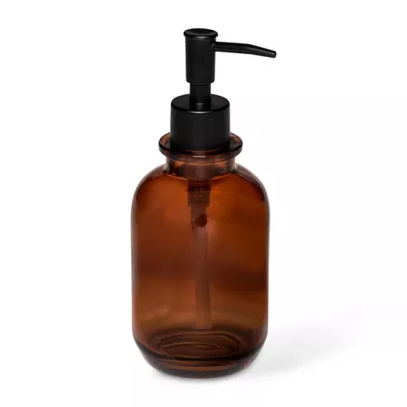 Amber Apothecary Glass Soap/Lotion Dispenser Amber - Threshold : Target