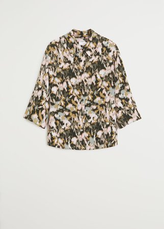 print blouse - Woman | Mango Netherlands