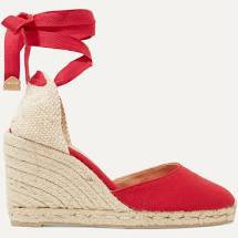 red espadrilles wedges - Google Search
