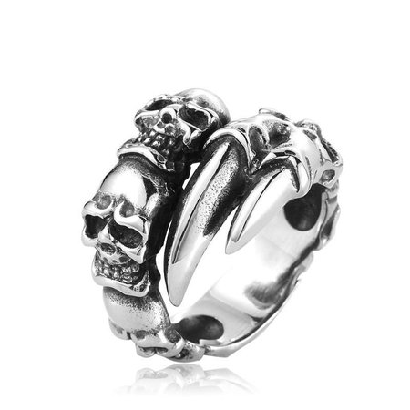 New Open Skull Hand Ring Stainless Steel Man's Fashion Jewelry Biker P | Buycoolprice