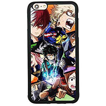 Amazon.com: My Hero Academia Anime Manga Comic Theme Case for iPhone 6 Plus/6S Plus (5.5 Inch) TPU Silicone Gel Edge + PC Bumper Case Skin Protective Printed Phone Full Protection Cover: Kelly Strachey