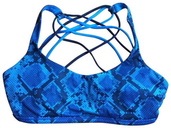 Lululemon Blue Athletica Free To Be Wild Activewear Sports Bra Size 2 (XS, 26) - Tradesy