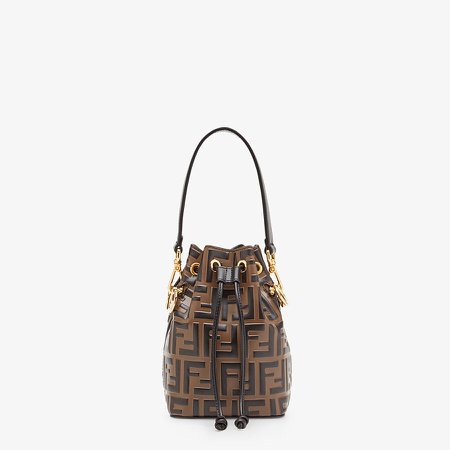 Brown leather mini-bag - MON TRESOR | Fendi