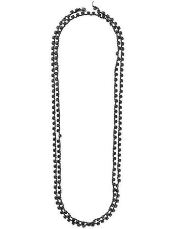 Ann Demeulemeester Long Crystal Chain Necklace - Farfetch