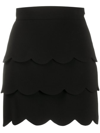 Miu Miu scallop-detail Skirt - Farfetch