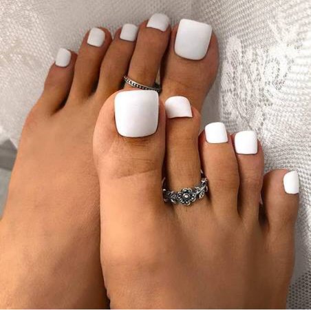 White Toe Nails