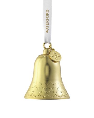 Waterford Crystal Gold Bell Ornament