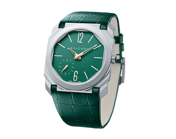 Green Leather Watch