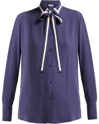 VALENTINO  Striped silk-georgette blouse