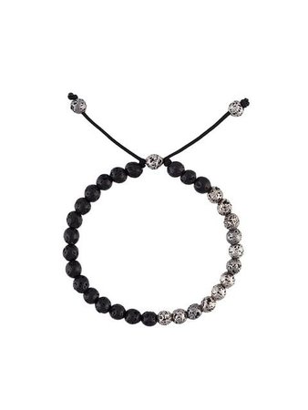 M. Cohen lava stone bead bracelet