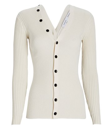 Proenza Schouler White Label Cotton-Blend Cardigan | INTERMIX®