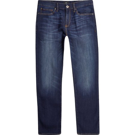 Dark blue Dylan slim fit jeans - Slim Jeans - Jeans - men