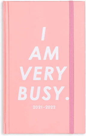 i am very busy pink planner