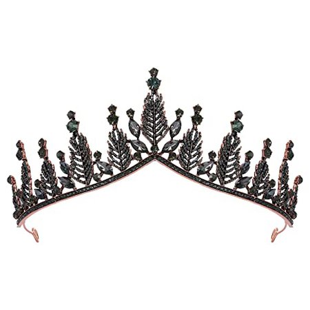 Amazon.com : SWEETV Black Tiaras and Crowns for Women, Gothic Wedding Tiara for Bride, Metal Queen Crown, Crystal Princess Headpieces for Birthday Quinceanera Pageant Prom : Beauty & Personal Care