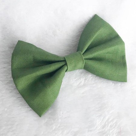 Olive green hair bow. Army Green hair bow. Hunter green bow. | Etsy