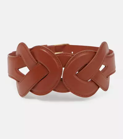 Loopy Leather Belt in Brown - Altuzarra | Mytheresa