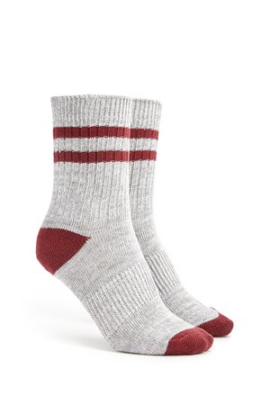 Marled Varsity Striped Crew Socks | Forever 21