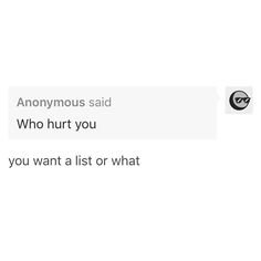 who hurt you