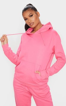 Candy Pink Ultimate Oversized Hoodie | Tops | PrettyLittleThing USA