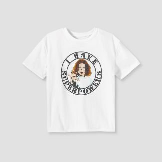 Girls' Stranger Things Oversized Graphic T-shirt - Art Class™ White : Target