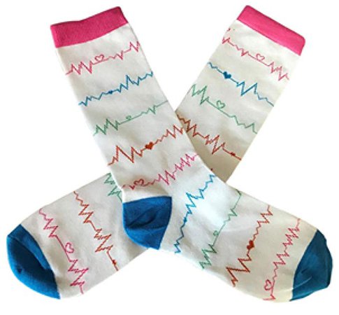 Amazon.com: Infinity Collection Nurse Socks, Medical Multi Colored Heartbeat EKG Socks for Women, Perfect Nurse Gift for Her: Clothing