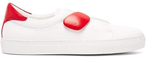 Dynamo Leather Trainers - Womens - Red White