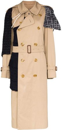 reworked panelled trench coat