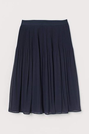 Pleated Skirt - Blue