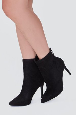 Faux Suede Stiletto Booties