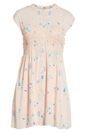 Free People Greatest Day Smocked Minidress | Nordstrom
