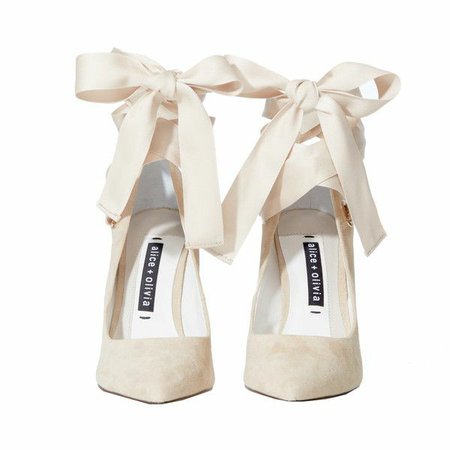 @lollialand - chanel white ribbon heels