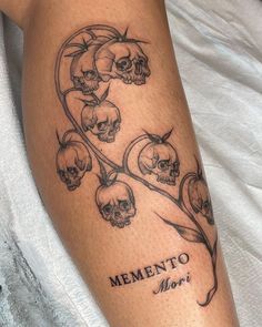 skull flower tattoo pinterest