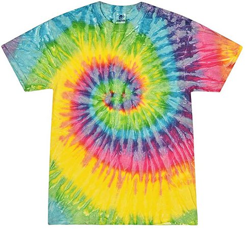 Amazon.com: Colortone Tie Dye T-Shirt LG Eclipse: Clothing
