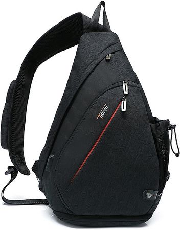Amazon.com: TUDEQU Sling Bag Crossbody Sling Backpack with USB Charging Port, Water Resistant Shoulder Bag Outdoor Travel Hiking Daypack with Wet Pocket Men Women : Sports & Outdoors