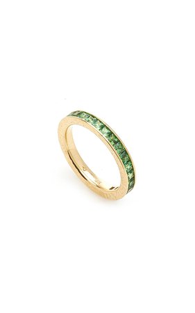 Green Tsavorite Garnet Ivy Anniversary Ring by Octavia Elizabeth | Moda Operandi