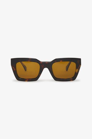 ANINE BING Indio Sunglasses - Dark Tortoise With Orange