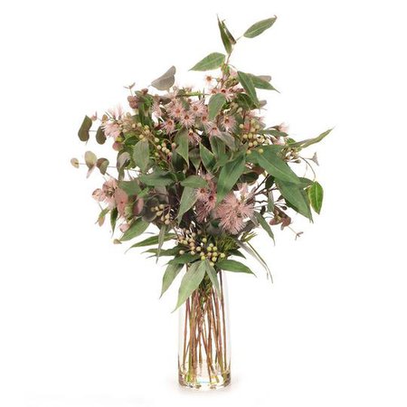 Eucalyptus Flowering Mix in Vase Pink 92cmh – Floral Interiors Shop
