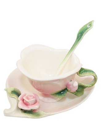 lily pad flower rose tea cup png filler pink