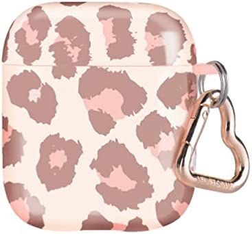 Amazon.com: Velvet Caviar Blush Leopard AirPod Case for Women & Girls with Keychain - Cute Protective Hard Cases Compatible with Apple Airpods 1/2 : Electronics