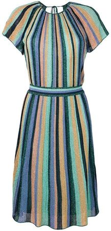 striped midi dress