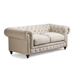 Alaster Linen Sofa | Frontgate