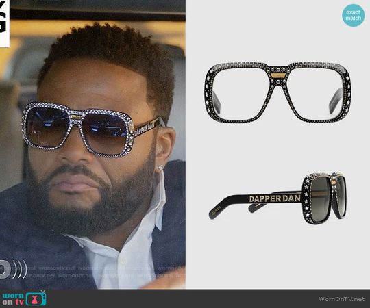 WornOnTV: Andre’s crystal embellished Dapper Dan sunglasses on Black-ish | Anthony Anderson | Clothes and Wardrobe from TV