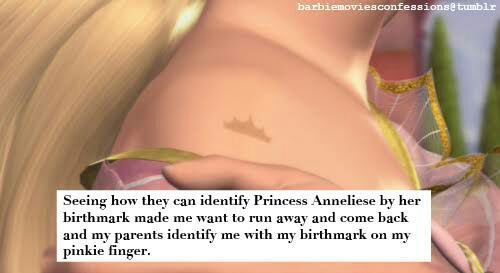 barbie princess and the pauper birthmark