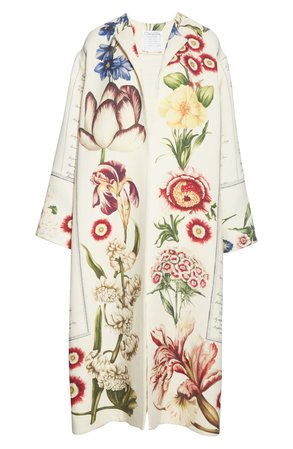 OdLRenta Floral Wool coat