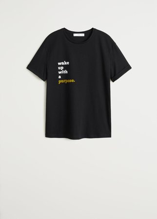 Message t-shirt - Women | Mango USA