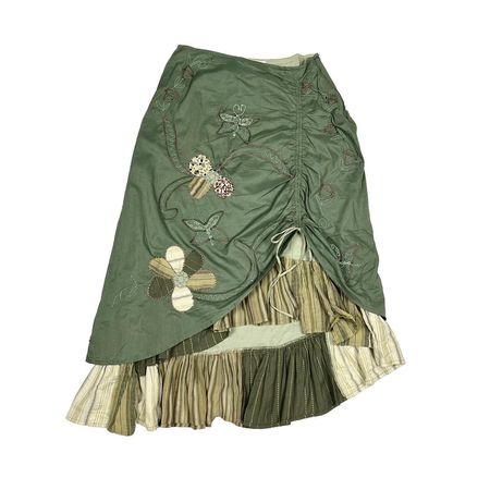 Grunge fairy green maxi skirt 🍂 Beautiful... - Depop