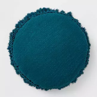 Round Crochet Throw Pillow - Opalhouse™ : Target