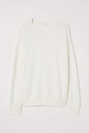 Lightweight Sweatshirt - White